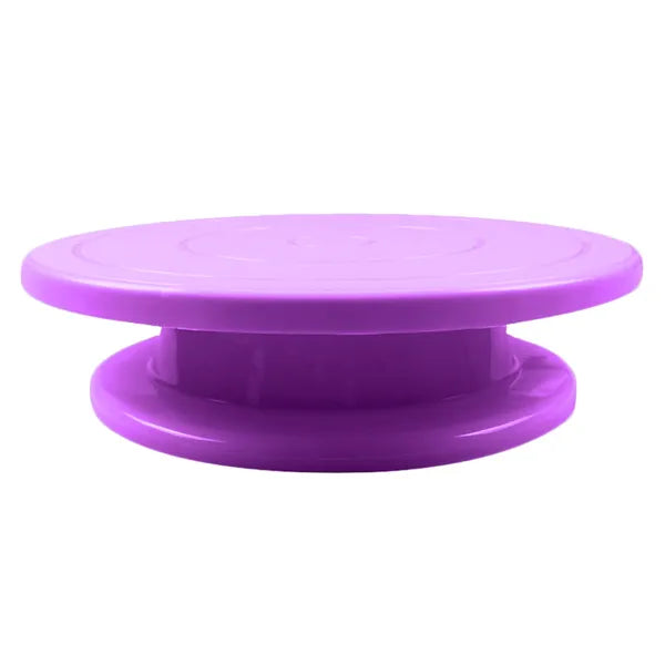 Forgó tortadíszítő állvány, 27,5 cm, PP műanyag, lila