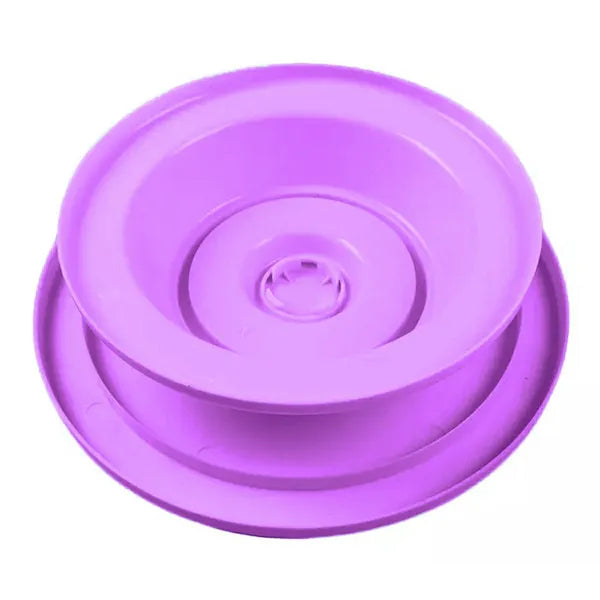 Forgó tortadíszítő állvány, 27,5 cm, PP műanyag, lila