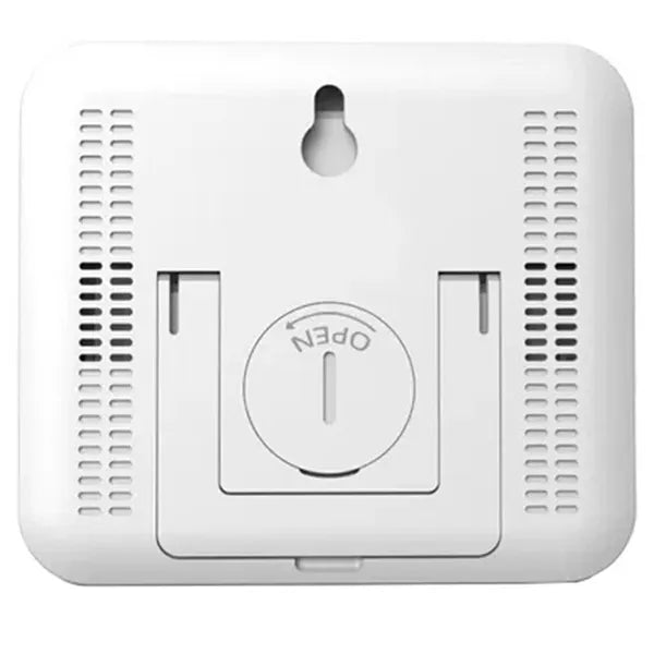 Beltéri LCD hőmérő-páratartalom mérő állomás, fehér, CR2032, falra szerelhető