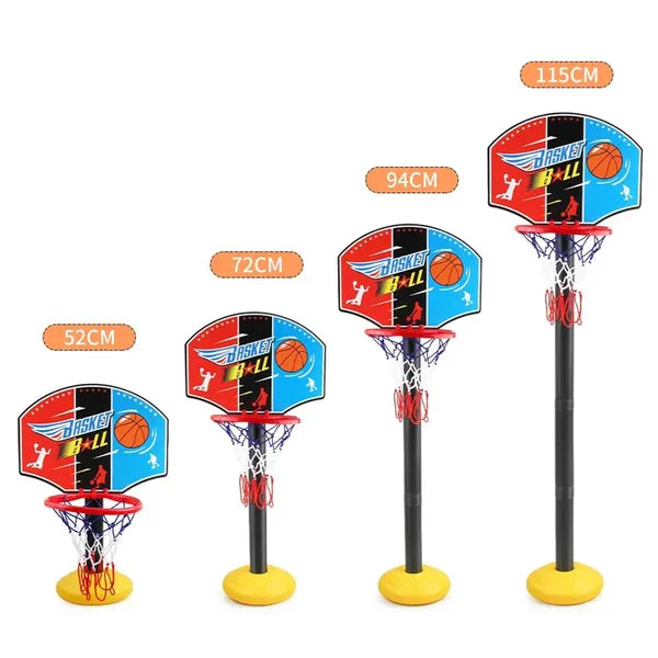 Állítható mini kosárlabda szett gyerekeknek, 52-115 cm, labdával & pumpával