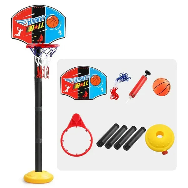 Állítható mini kosárlabda szett gyerekeknek, 52-115 cm, labdával & pumpával