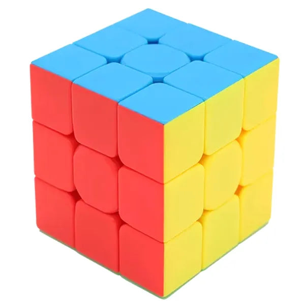 3x3x3 logikai kirakó kocka, ABS, 5,5 cm, többszínű