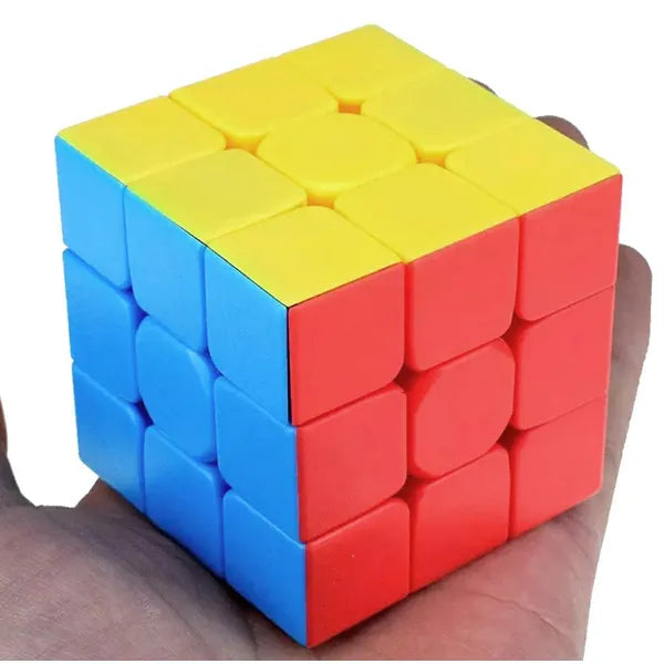 3x3x3 logikai kirakó kocka, ABS, 5,5 cm, többszínű