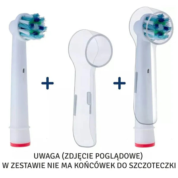 Átlátszó védőkupak elektromos fogkefe fejhez, Oral-B kompatibilis