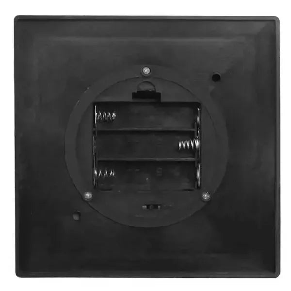 LED dekoratív lámpás kandalló-láng imitációval, fekete, 28 cm, időzítő