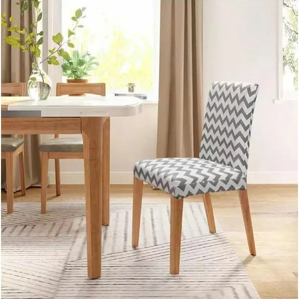 Szürke-fehér, rugalmas velúrhatású székhuzat 48–62 cm