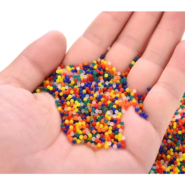 Hidrogél gyöngyök növényekhez, mix színek, 10000 db, 7-11 mm