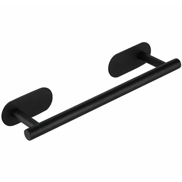Rozsdamentes acél törölközőtartó, 40 cm, fekete