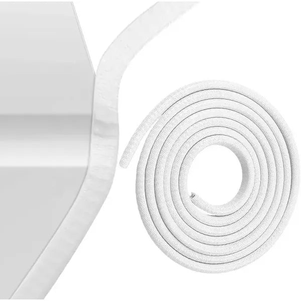 Autó ajtóélvédő védőcsík, gumi, 5 m, 7×10 mm, fehér
