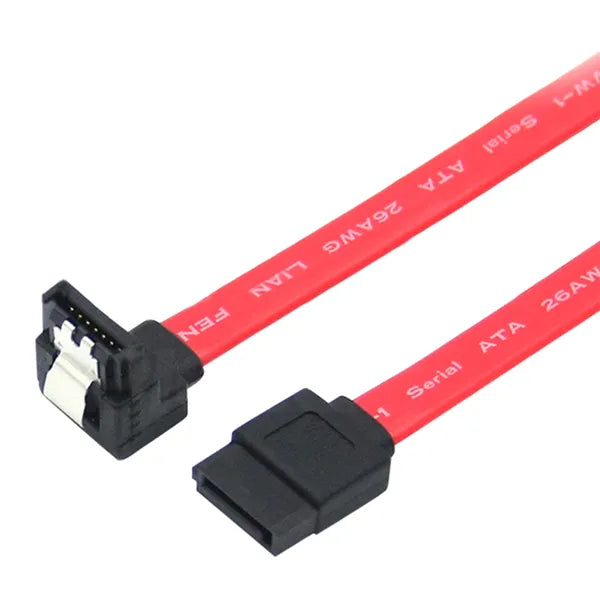 SATA III 45 cm derékszögű adatkábel 6 Gb/s, rózsaszín