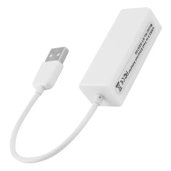 USB–RJ45 10/100 Mbps hálózati adapter, RD9700 chipset, fehér