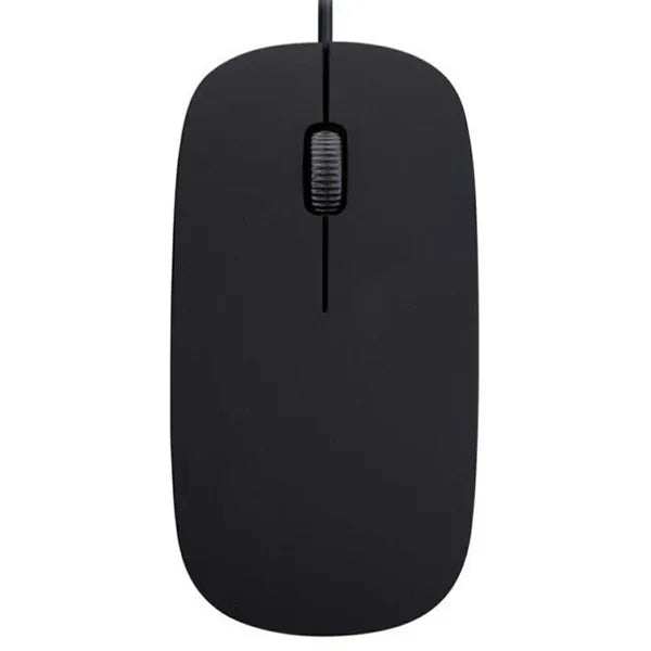 Ultravékony USB optikai egér, 1200 DPI, fekete