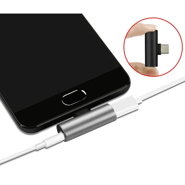 USB-C-3,5 mm audio jack és töltő adapter
