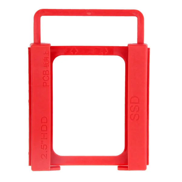 2,5''-ről 3,5''-re SSD/HDD átalakító keret, piros, műanyag