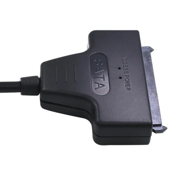 USB 2.0–SATA adapter 2,5" HDD/SSD-hez, 43 cm fekete kábel