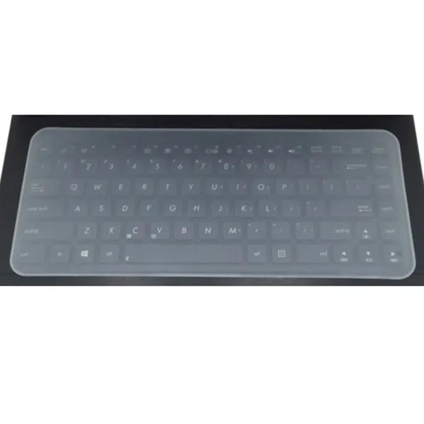 Szilikon billentyűzetvédő fólia laptophoz, 36×12,7 cm, áttetsző
