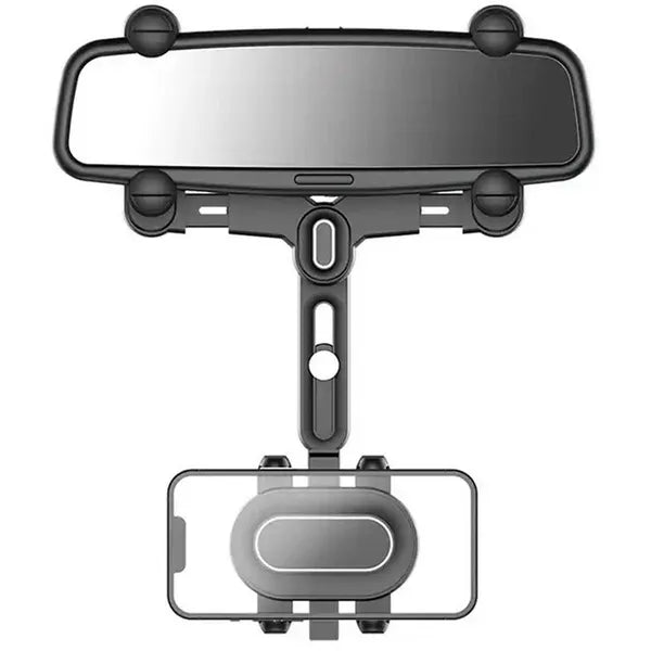 Univerzális autós telefon- és tablet-tartó visszapillantó tükörre, 360°