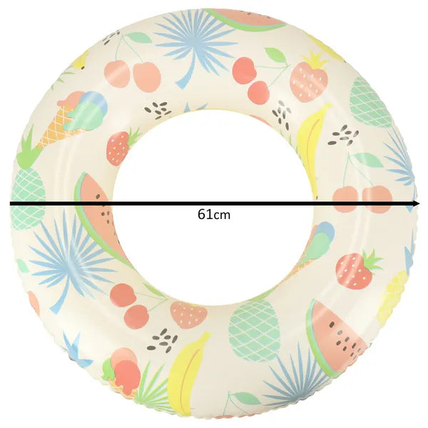 Bestway gyerek felfújható úszógumi, gyümölcs mintás, 61 cm