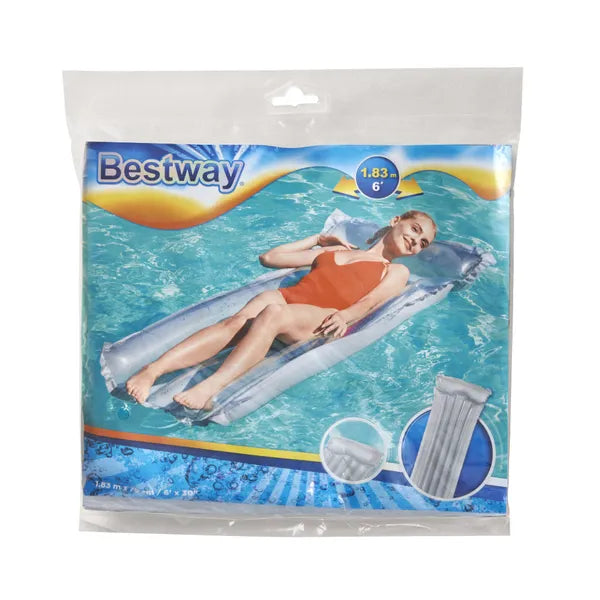 Bestway felfújható vízi matrac, szürke, 183×76 cm, 90 kg