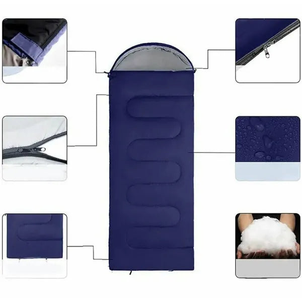 Ultrakönnyű HollowTech mumia hálózsák 200x70 cm, 950 g, 3-szezonos