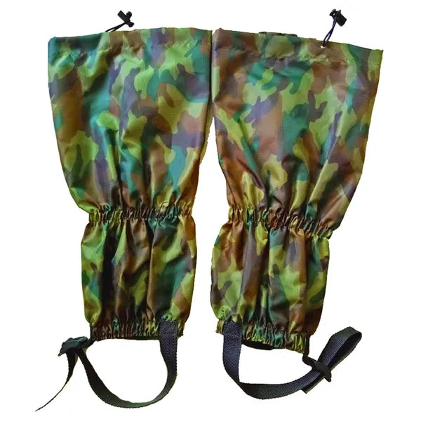 Vízálló terepmintás kamásli, 38 cm, univerzális méret túrázáshoz