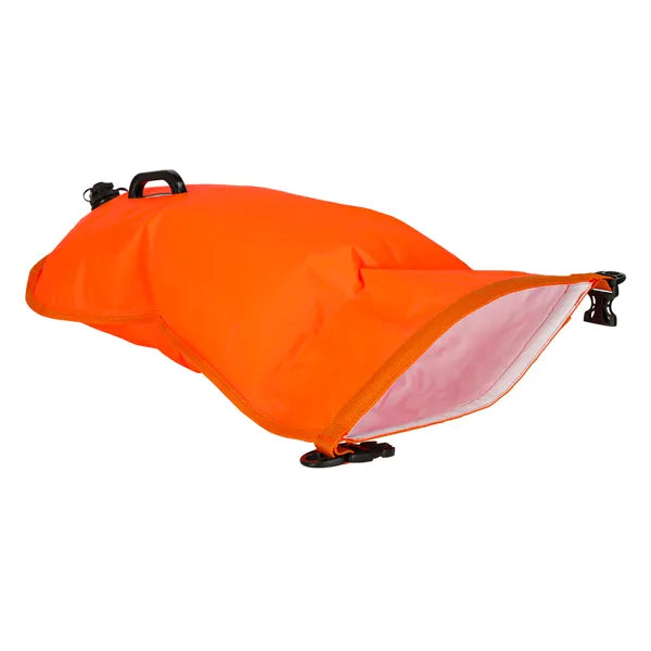 Narancssárga úszóbója mentőbojli száraz rekesszel, síppal, 28 l