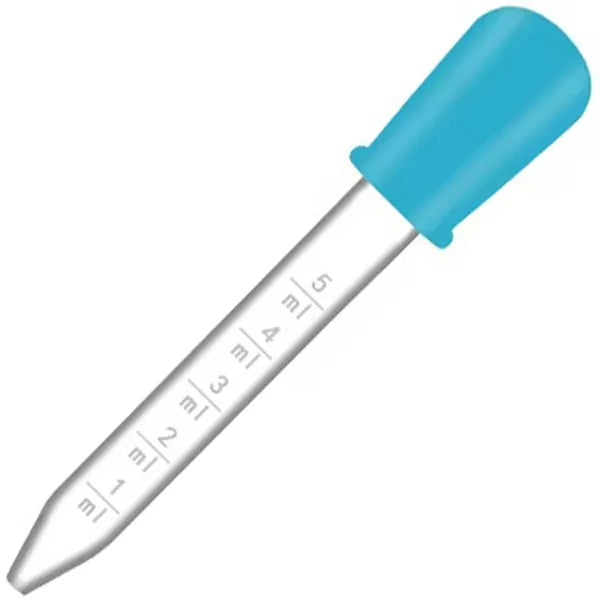 5 ml pipetta gumipumpával, miliméteres skálával