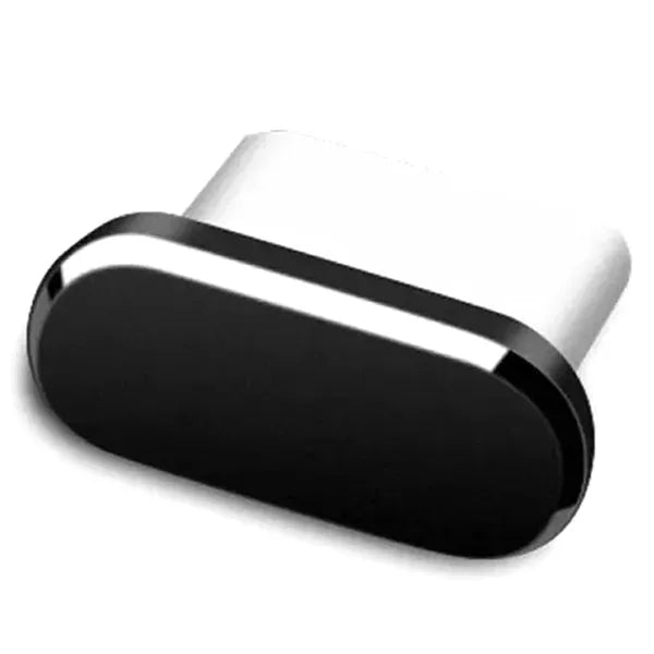 USB C és 3,5 mm jack csatlakozó porvédő fedél, fekete