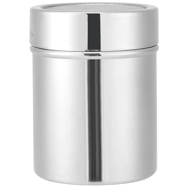 Rozsdamentes acél cukor- és kakaószóró 300 ml