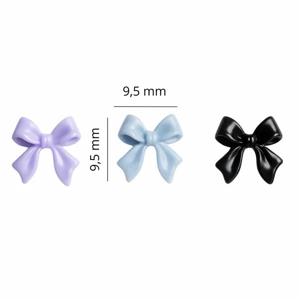 Akril 3D körömdísz készlet, 30 db, 6 szín, rekeszes doboz