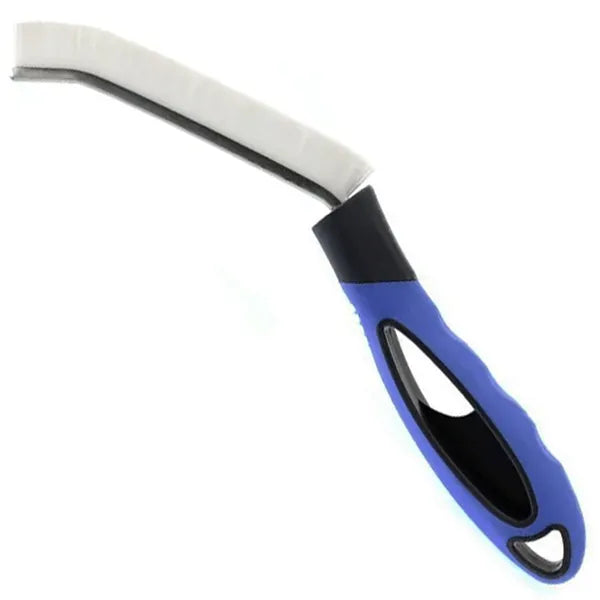 Fúgtisztító kefe keskeny 13,5 cm fejjel, gumírozott 26,5 cm nyél