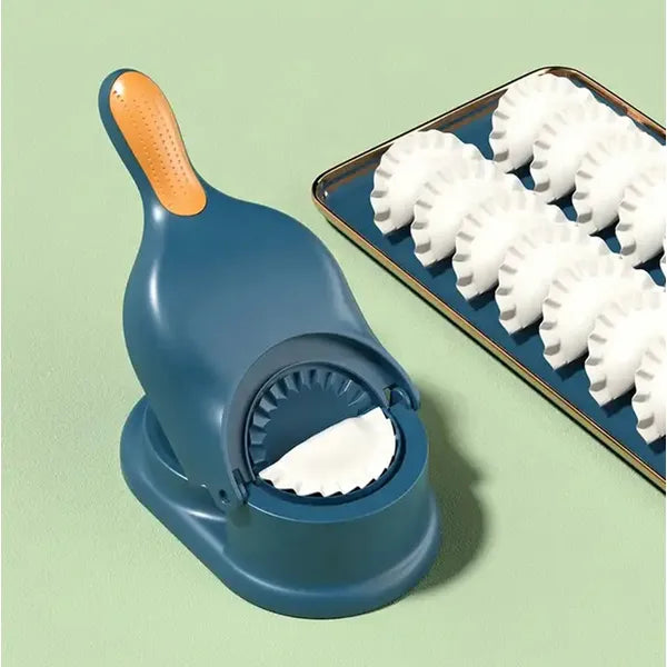 Derelye és ravioli formázó gép, PP műanyag, 28 cm, csúszásgátló, kék