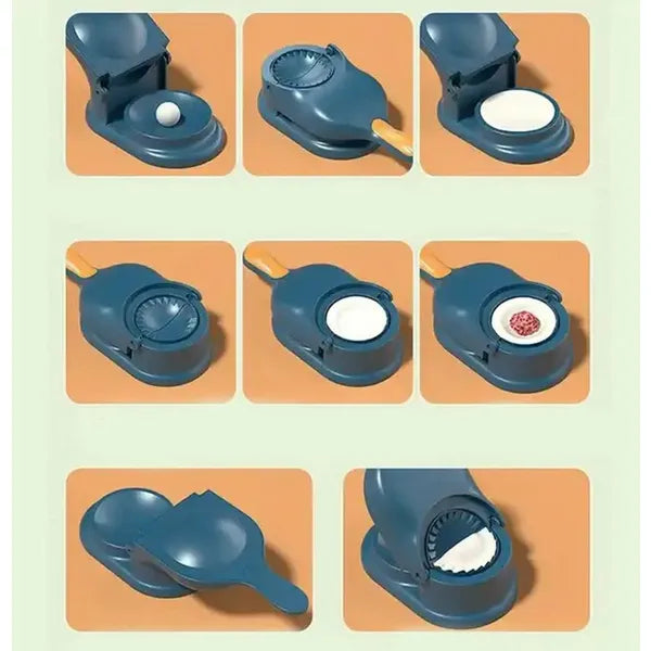 Derelye és ravioli formázó gép, PP műanyag, 28 cm, csúszásgátló, kék