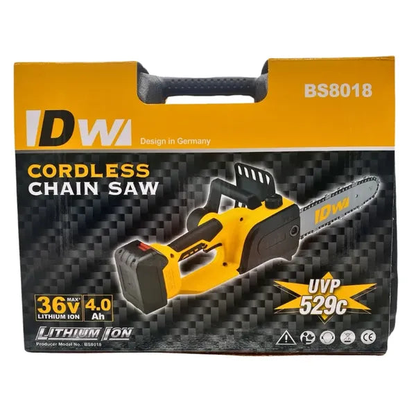 DW BS-8018 36V akkus láncfűrész 11,5″ 4,0Ah + koffer