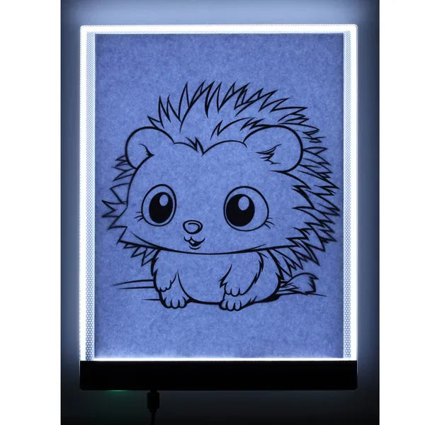 LED megvilágított A4 rajztábla, 3 fényerő, USB, ultravékony