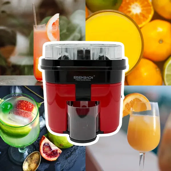 Eisenbach HW-1501 600 W citrusprés dupla karral, 500 ml tartállyal
