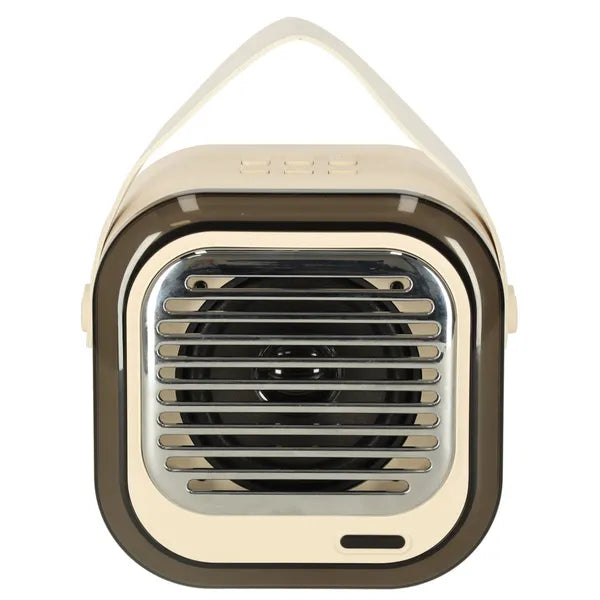 Krém Bluetooth karaoke hangszóró szett 10 W, 2 mikrofon, USB-C