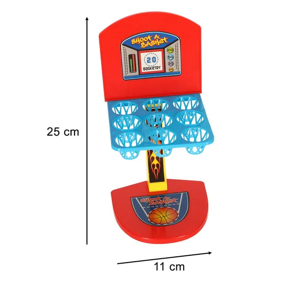 Mini kosárlabda ügyességi játék katapulttal, 10 labda, 2 játékos