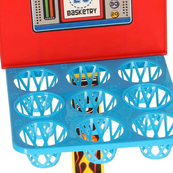 Mini kosárlabda ügyességi játék katapulttal, 10 labda, 2 játékos