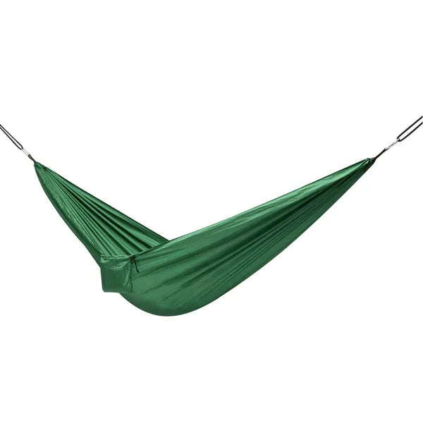 Zöld kemping függőágy 260×140 cm, 120 kg, hordtáskával