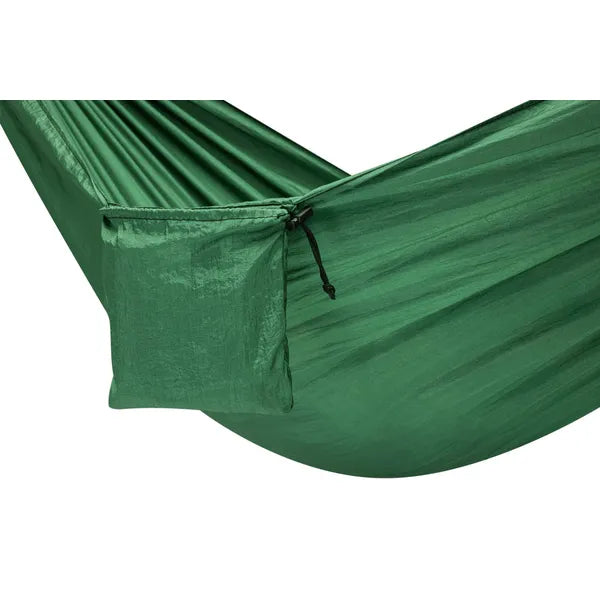 Zöld kemping függőágy 260×140 cm, 120 kg, hordtáskával