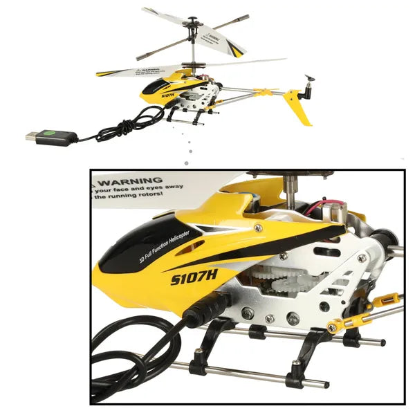 Syma S107H RC távirányítós helikopter 2.4 GHz, RTF, sárga