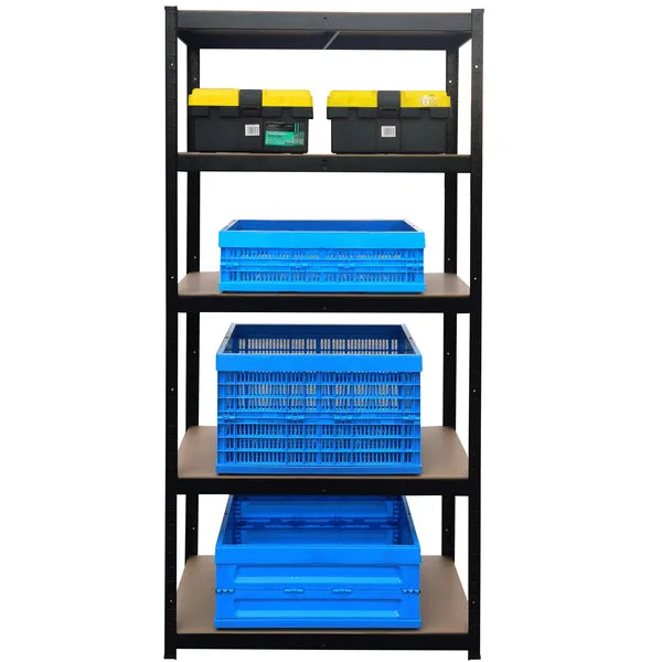 Herzberg HG-8027BLK: Fekete Bevonatú Tárolópolc