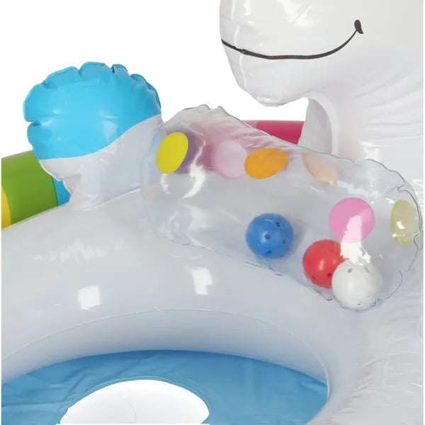 Unikornis formájú gyermek úszókarika üléssel, 3-4 év, 23 kg-ig, Intex