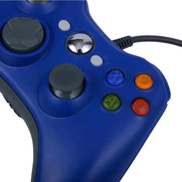 Kék vezetékes kontroller xbox 360/pc-hez