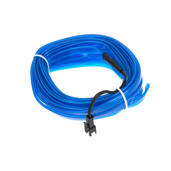 3 m-es kék ambient LED száloptikás fénycsík USB- és 12 V adapterrel