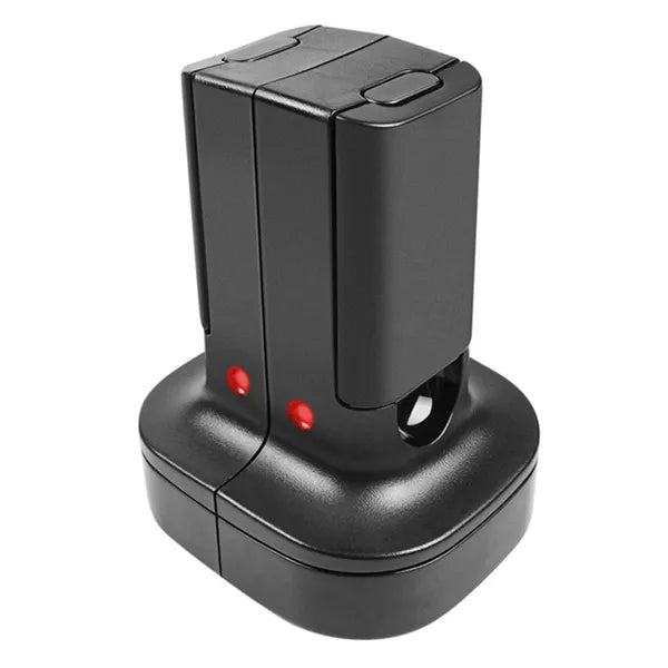 Xbox 360 kontroller dupla töltőállomás, 2 akkumulátorral, fekete