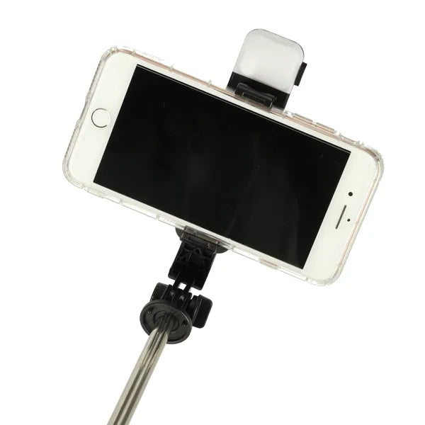 Bluetooth távirányítós LED selfie bot tripod, 105 cm, fekete