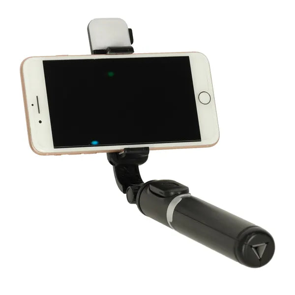 Bluetooth távirányítós LED selfie bot tripod, 105 cm, fekete
