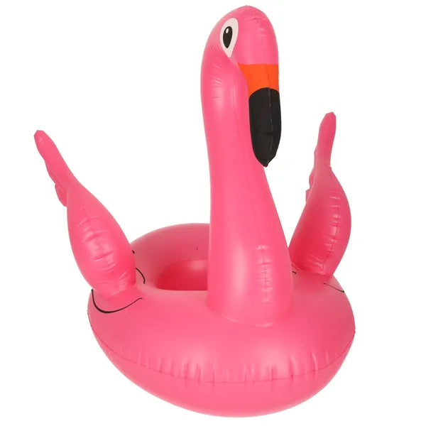 Felfújható flamingó úszógumi ülőkés babáknak, 1–3 év, 15 kg-ig